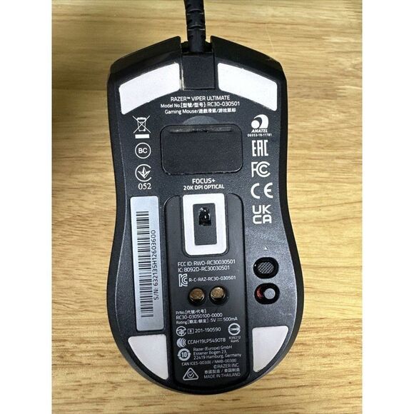 RAZER VIPER WIRED Optical Gaming Mouse RC30-030501 20,000DPI USED (TESTED) Black - Picture 8 of 8